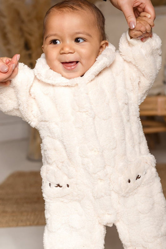 The Fur Bear Lining Fluffy Coat Romper – product image 2 of 9