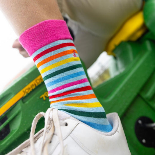 Pastel Striped Bamboo Socks – product image 2 of 7