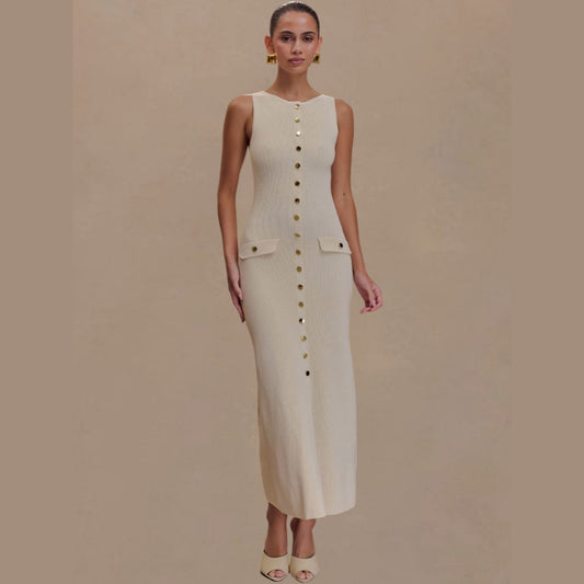 Knitted Elegant Sleeveless Dress For Women - product image 2 of 9