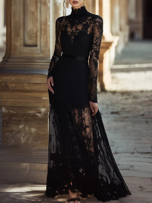 Women's Vintage Lace Maxi Dress – product image 2