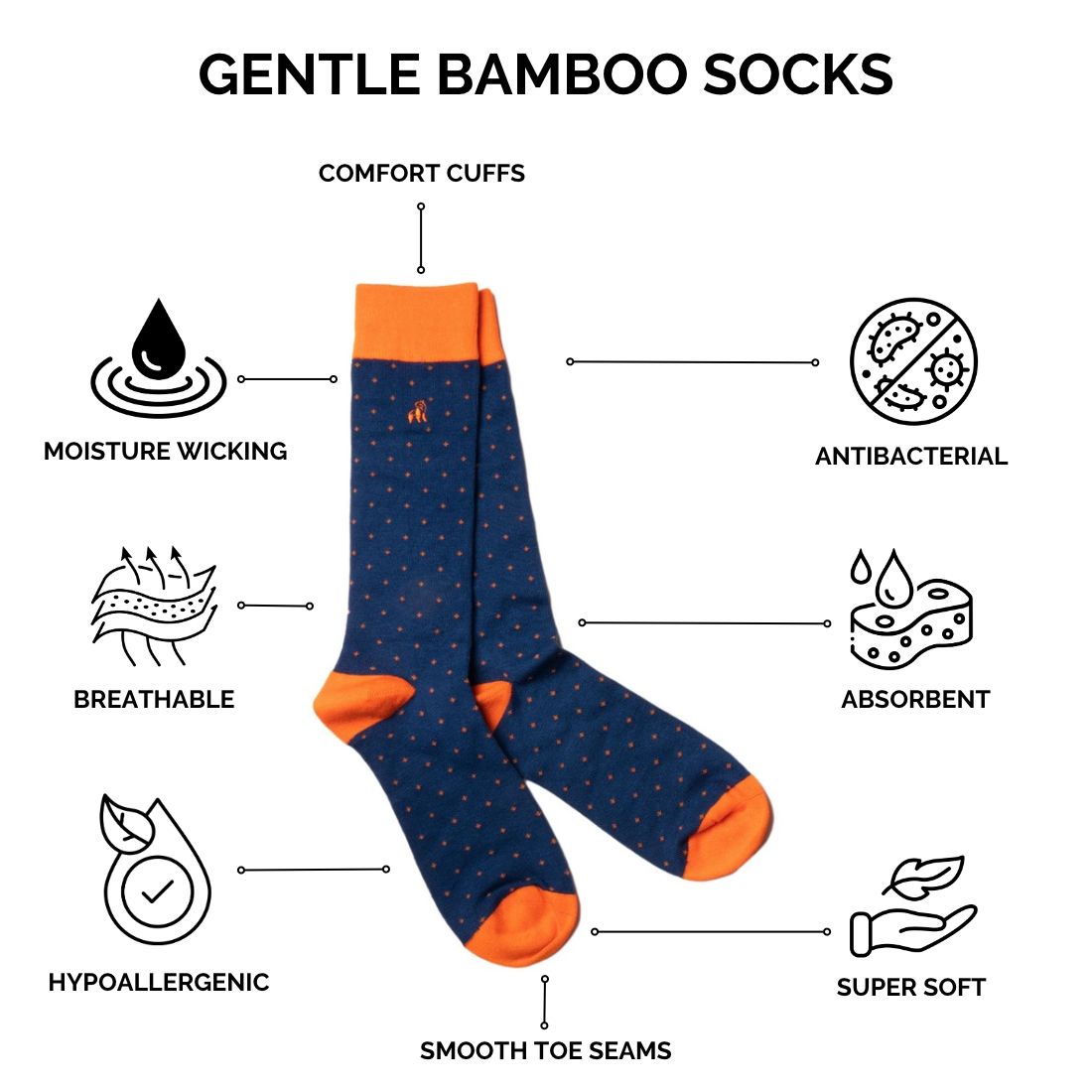 Cerise Bamboo Socks (Comfort Cuff) – product image 4 of 4