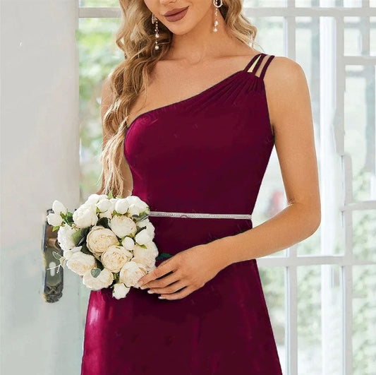 Women's One-Shoulder Slim-Fit Dress – product image 2