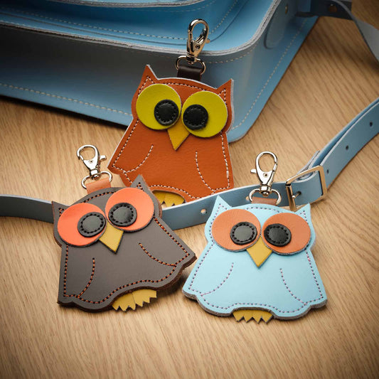 Owl bag charm - Dark Brown – product image 2 of 2
