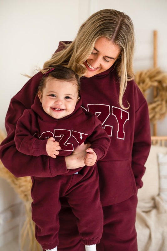 COZY Adult Tracksuit Burgundy Set – product image 2 of 6