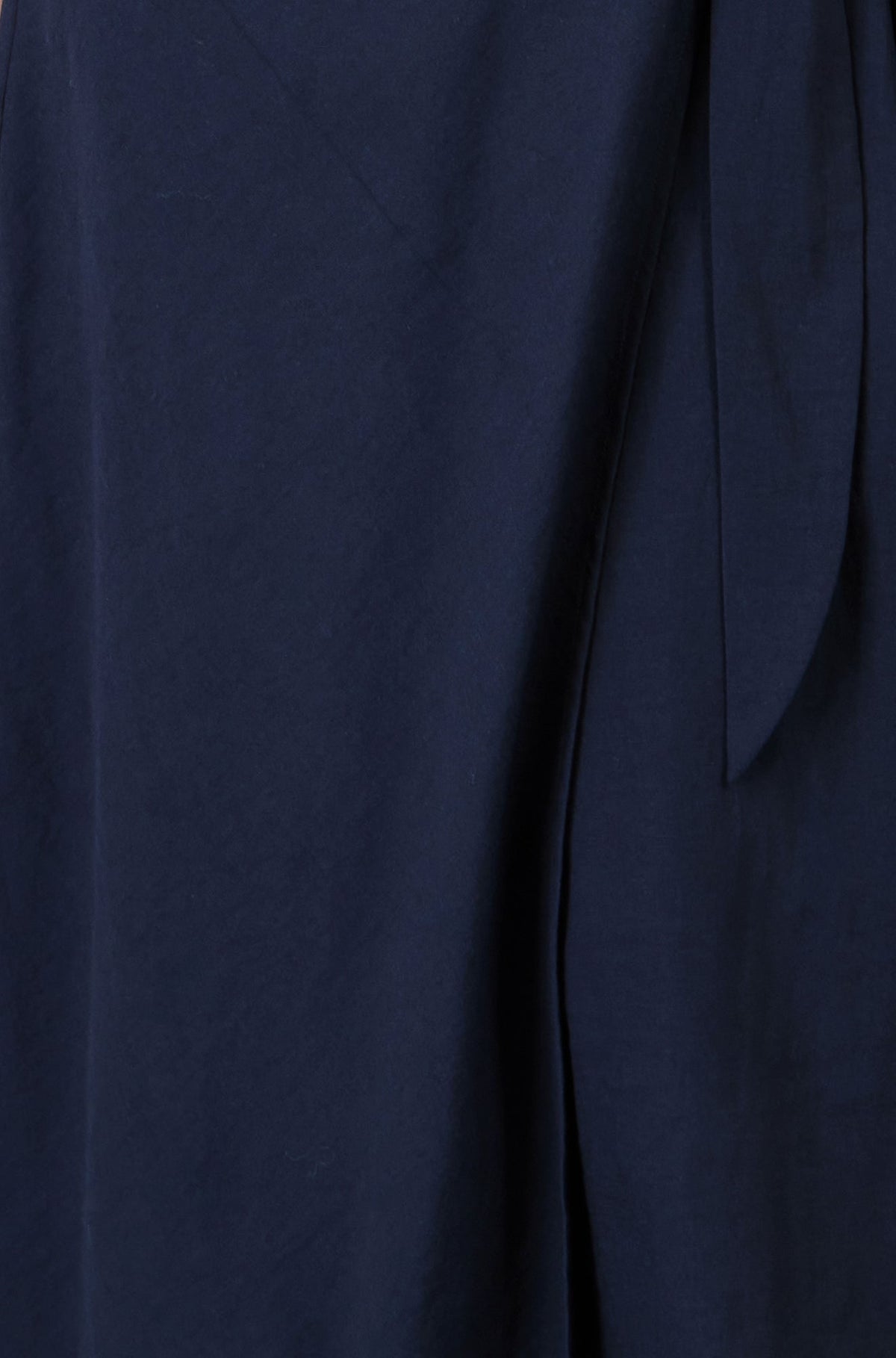 Yumi Navy Wrap Tie Midi Shirt Dress – product image 7