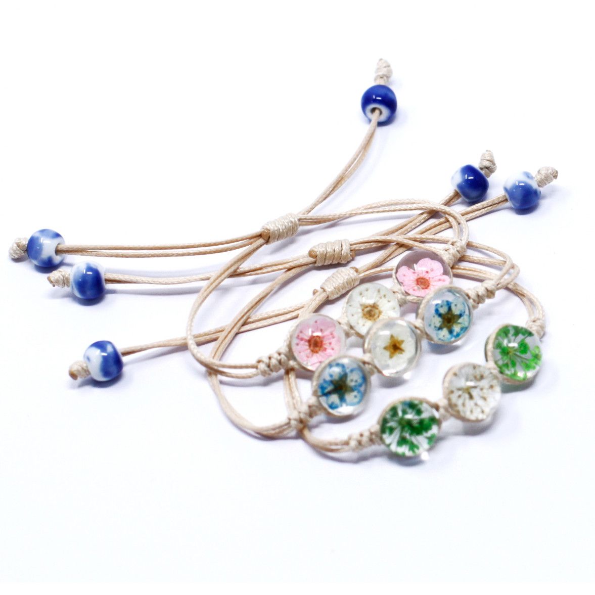 Pressed Flowers - Tri-Flower Bracelet – product image 4 of 4