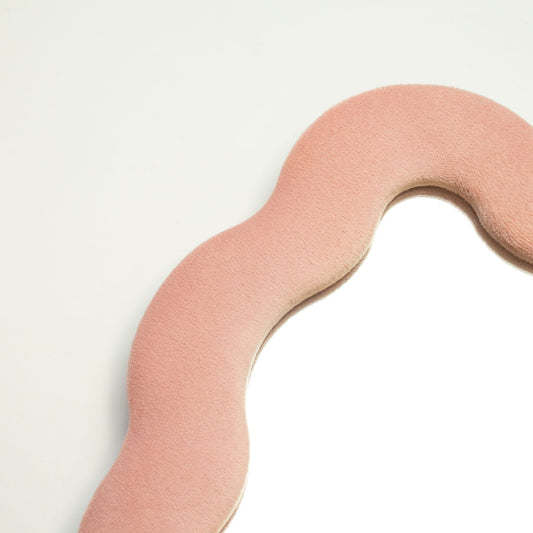 Soft Squiggly Mirror – Square Pebble – Rose Blush (22.5x27x2.3cm) – product image 2 of 6