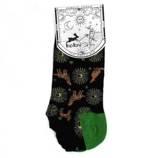 S/M Hop Hare Bamboo Socks Low (3.5-6.5) - Moonlight Wolves – product image 2 of 4