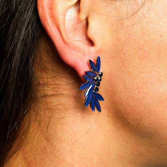Royal Blue - Vintage Glass - Fairies - Earrings – product image 2 of 7
