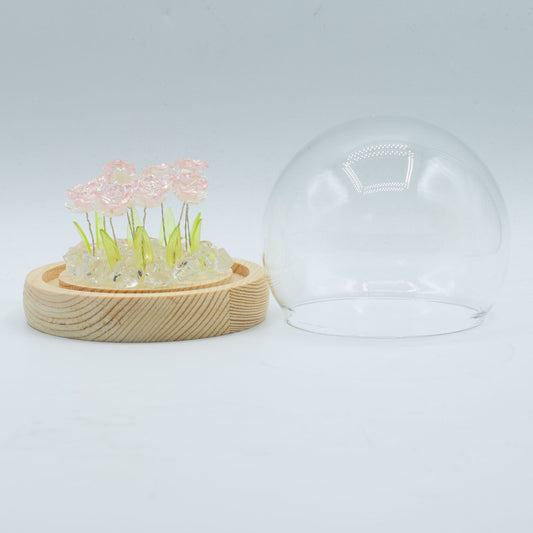 Floral Glow Garden Dome - 10 Pink Roses - LED USB – product image 2 of 7
