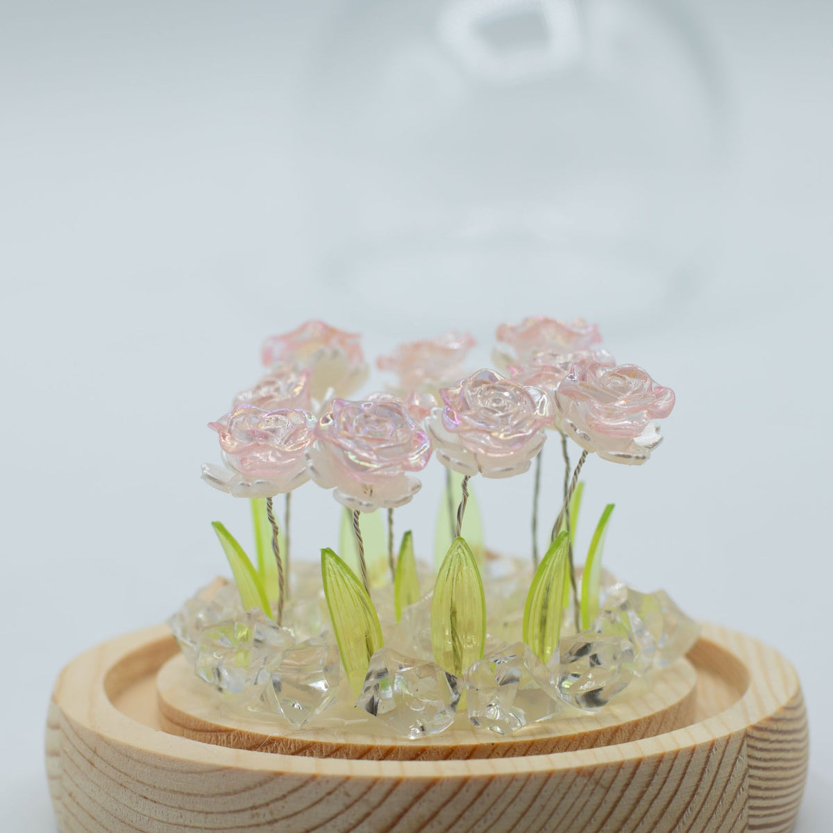 Floral Glow Garden Dome - 10 Pink Roses - LED USB – product image 7 of 7
