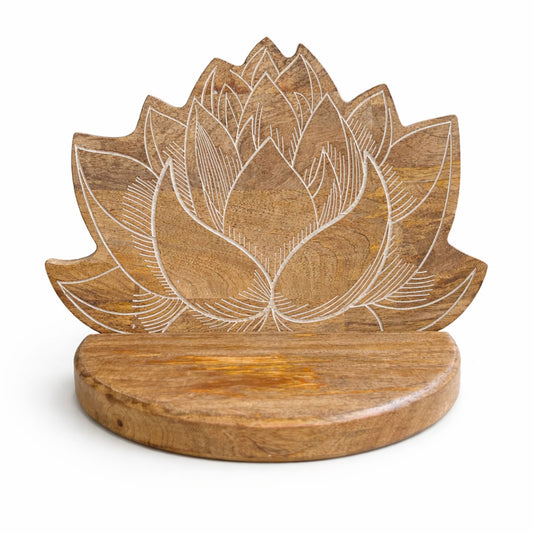 Lotus Wall Shelf White Wash – product image 2 of 3