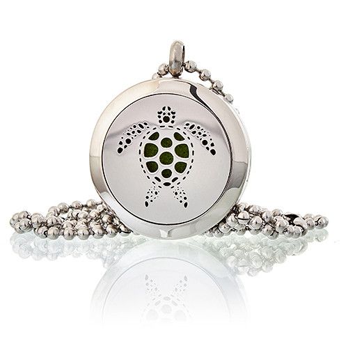 Aromatherapy Diffuser Necklace - Turtle 25mm – product image 2 of 5