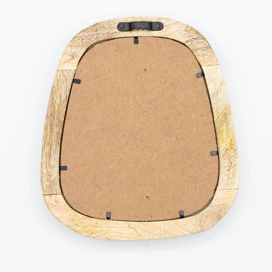 Set of 3 Pebble Shaped Mirrors - Light Wood Finish – product image 2 of 9
