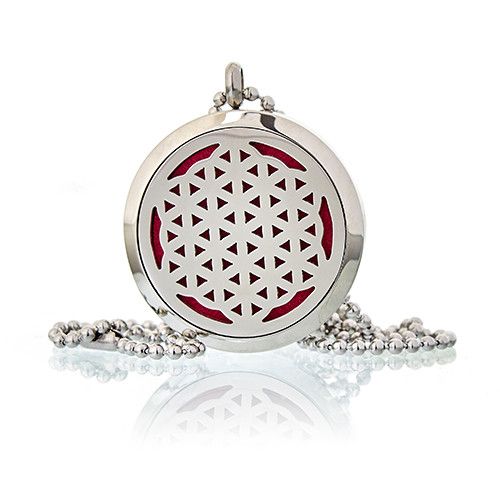 Aromatherapy Diffuser Necklace - Flower of Life 30mm – product image 5 of 5