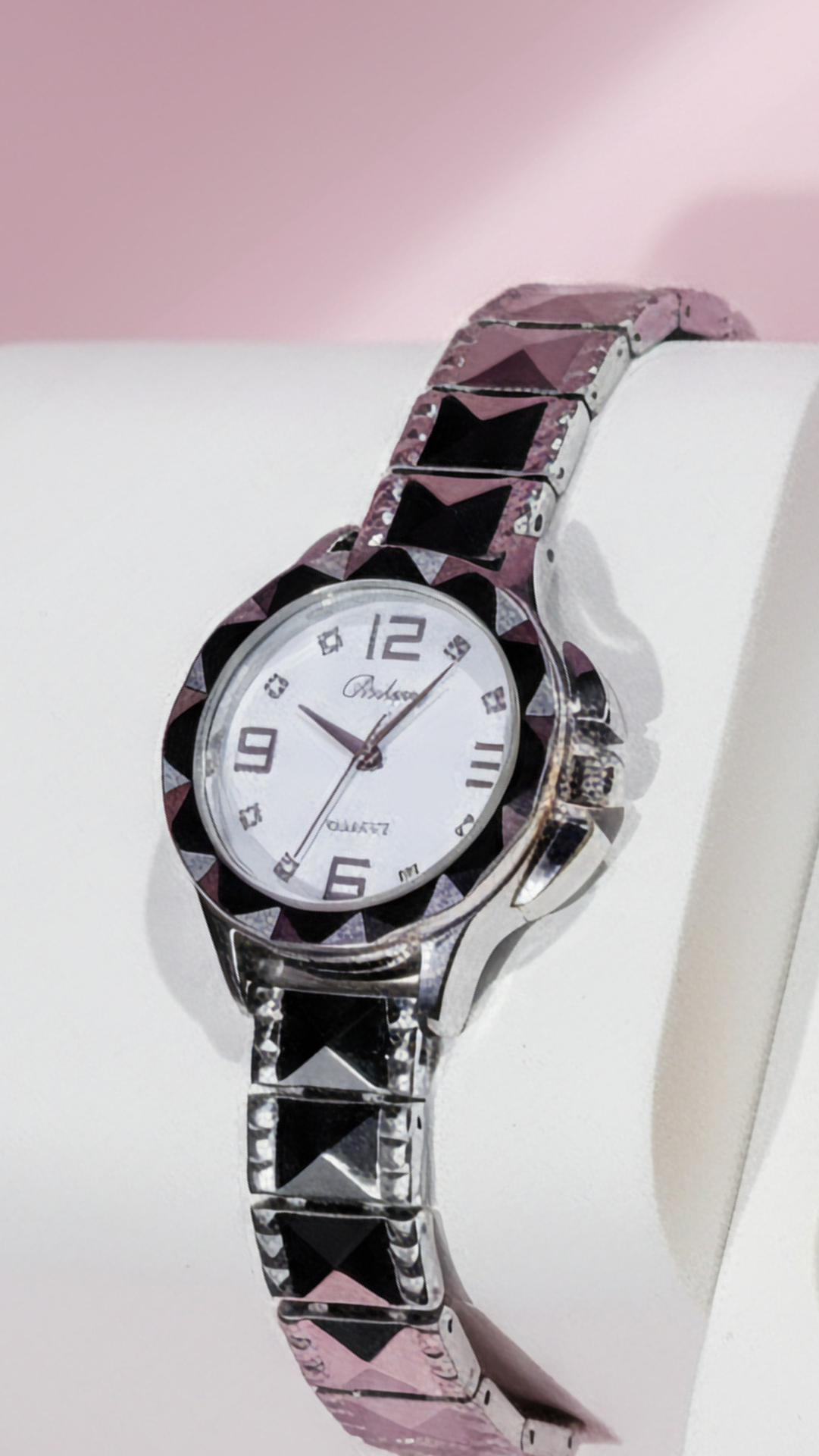 Pyramid Band Round Face Quartz Movement Watch - product image 3 of 3