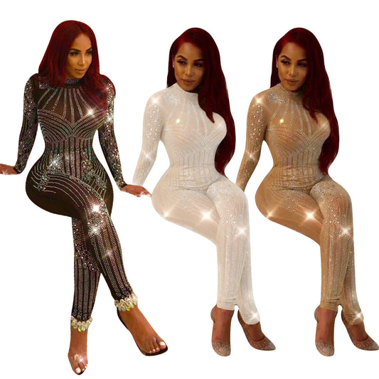 Women's Embellished Mesh Jumpsuit – product image 2