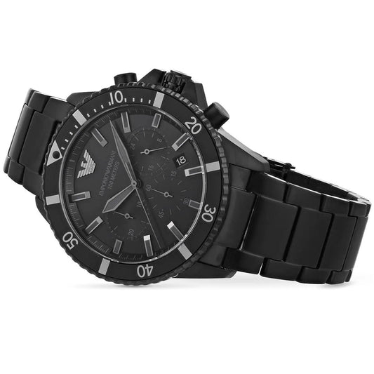 Emporio Armani AR11363 Men's Diver Style All Black Watch – product image 2 of 8