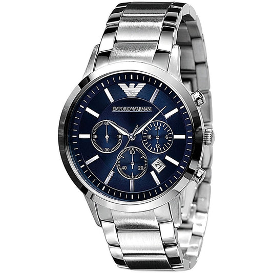 Emporio Armani AR2448 Renato Men's Silver & Blue Watch – product image 2 of 7