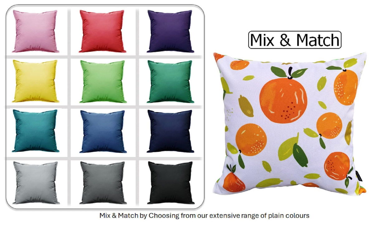 OLIVIA ROCCO Summer Fruits Waterproof Cushion Covers 43 x 43 cm Reversible Indoor Outdoor – product image 7 of 7