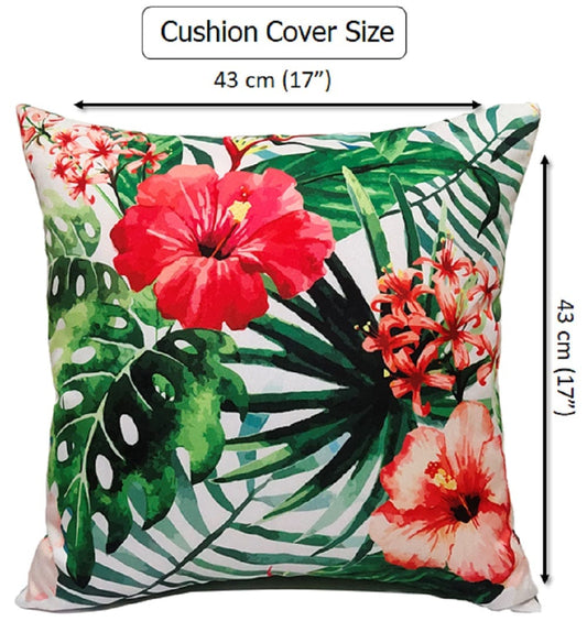 OLIVIA ROCCO Gardenia Waterproof Cushion Covers 43 x 43 cm For Sofa And Bedroom Hotel-Style Sofa or Bed Accent – product image 2 of 6