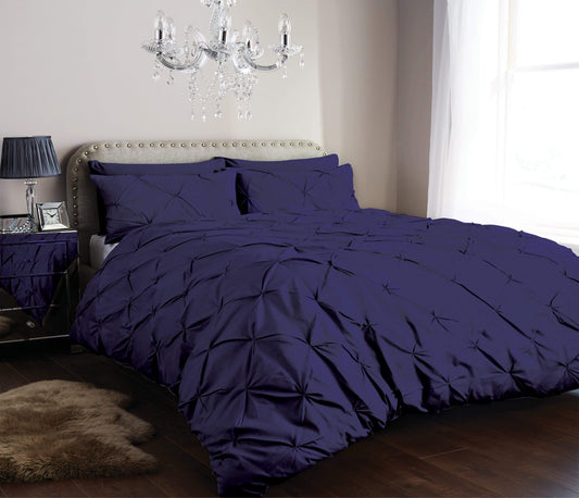 OLIVIA ROCCO Pintuck Duvet Cover Set Cotton Rich Handmade Pinch Pleats OEKO TEX Certified – product image 2 of 5