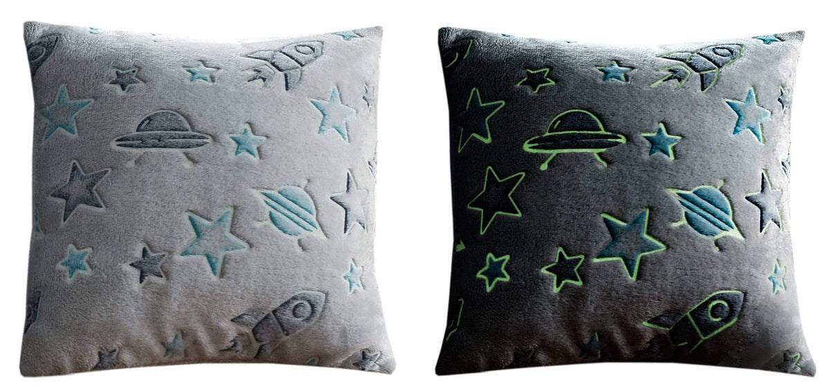 OLIVIA ROCCO Outer Space Glow In The Dark Teddy Fleece Duvet Set For Children for Easy-Care Everyday Luxury – product image 9 of 9