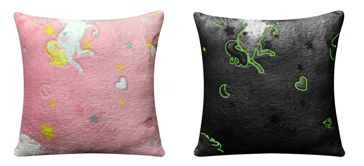 OLIVIA ROCCO Rainbow Unicorn Glow In The Dark Teddy Fleece Duvet Set For Kids Super Soft – product image 10 of 10