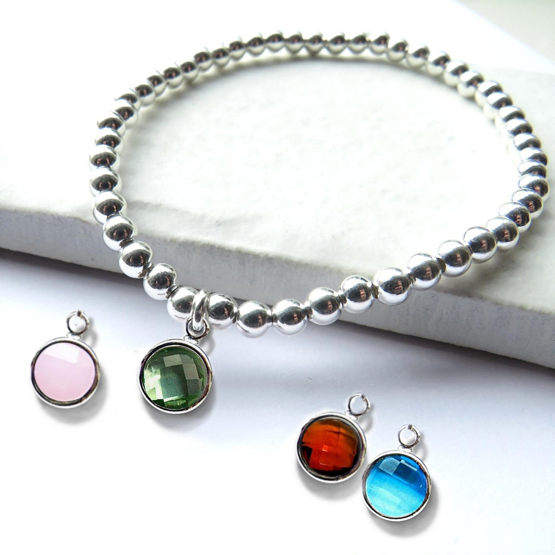 Silver birthstone bracelet from the Synergy House jewellery collection
