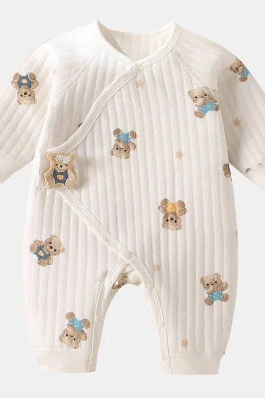 The Charming Bear Boucle Wrap Baby Grow Romper – product image 1 of 10