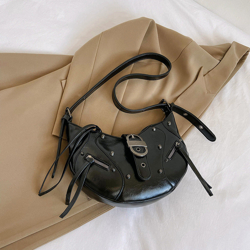 Crescent Rivet Shoulder Bag – product image 10