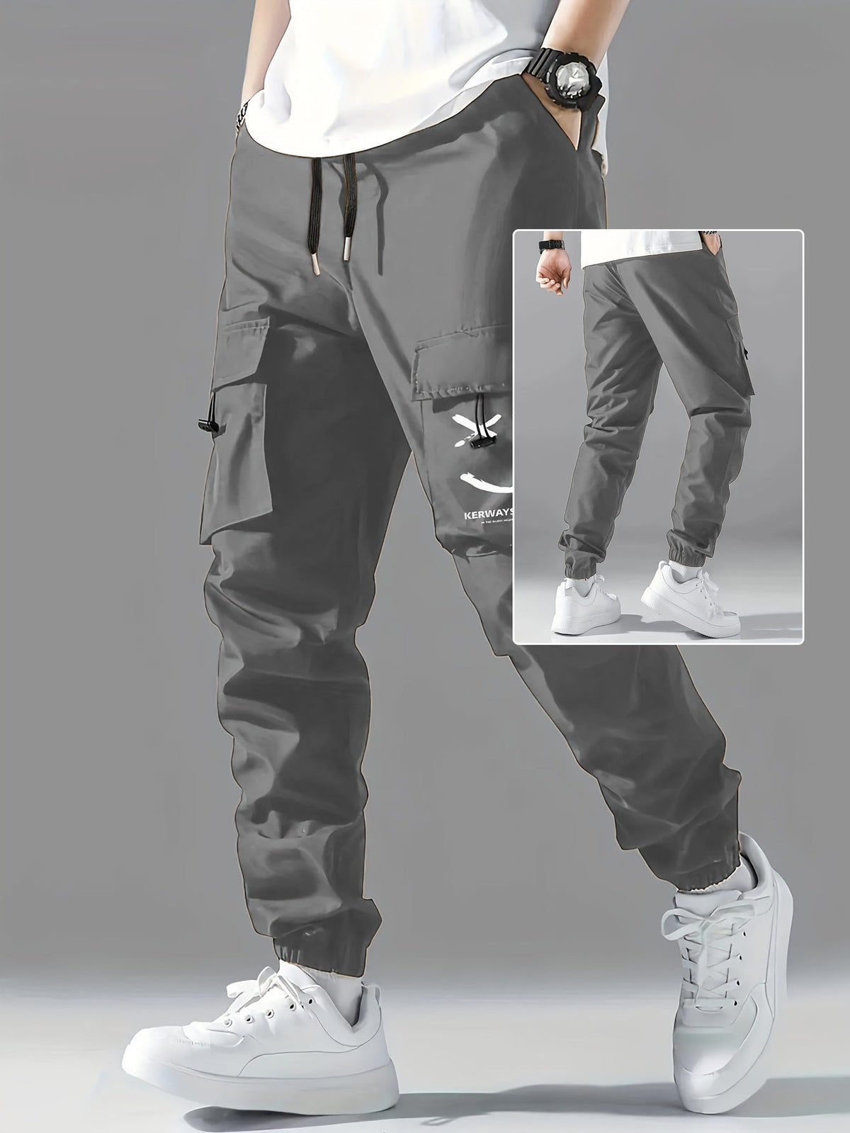 Straight Ankle Tied Wear-resistant Overalls Casual Pants – product image 4