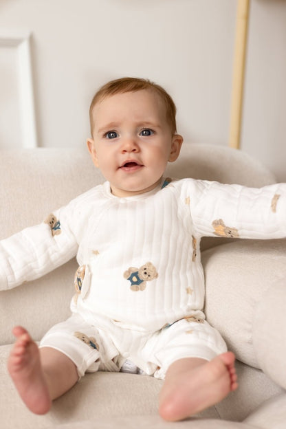 The Charming Bear Boucle Wrap Baby Grow Romper – product image 8 of 10