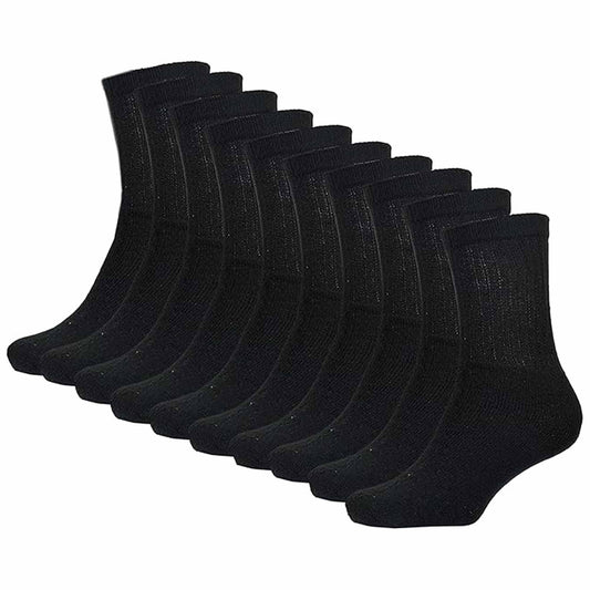 Sock Stack Kids Athletic Socks Pack of 10 Pairs Cushioned Breathable Moisture-Wicking – product image 1 of 7