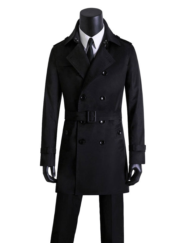 Men's Slim-Fit Long Trench Coat – product image 3