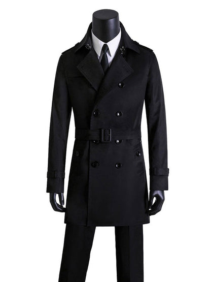 Men's Slim-Fit Long Trench Coat – product image 3