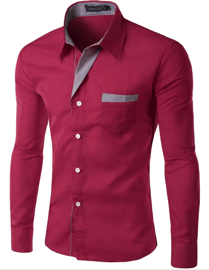 Men's Simple Long-Sleeve Shirt – product image 10