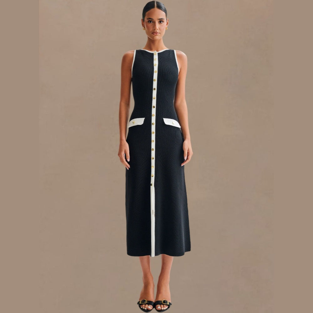 Knitted Elegant Sleeveless Dress For Women - product image 3 of 9
