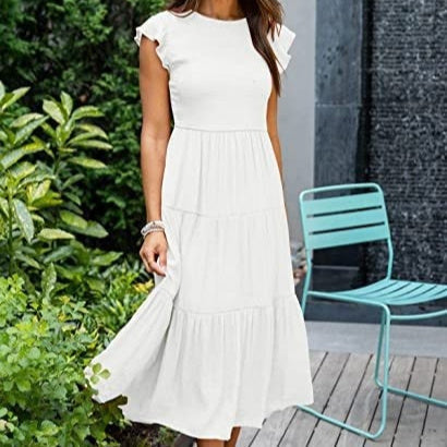 Women's Bohemian Chiffon Midi Dress – product image 1