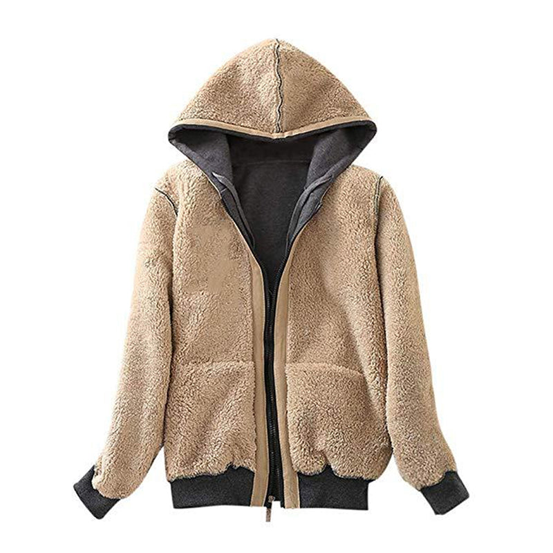 Long-sleeved sweater plush coat – product image 5