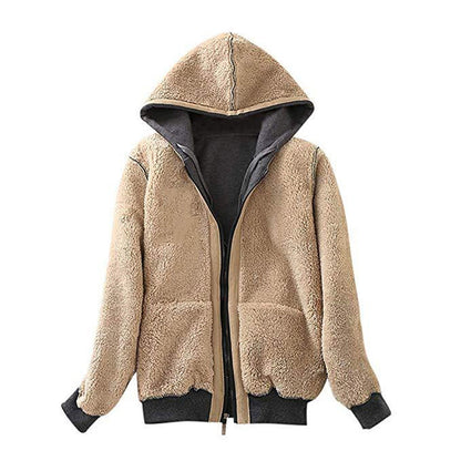 Long-sleeved sweater plush coat – product image 5