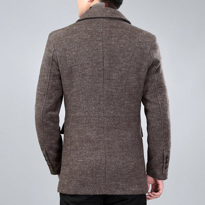 Men's Mid-Length Wool-Blend Trench Coat – product image 2