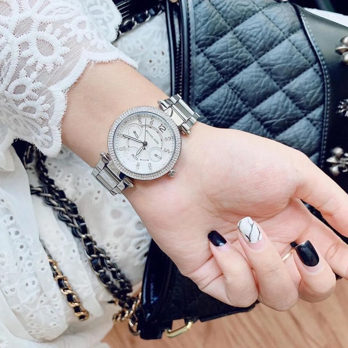 Michael Kors MK5615 Mini Parker Women's Silver Watch – product image 9 of 10