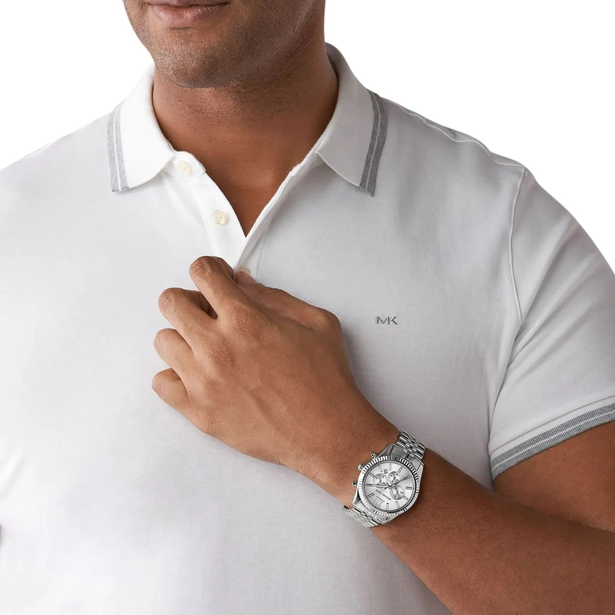 Michael Kors MK8405 Lexington Men's Silver Watch – product image 8 of 9