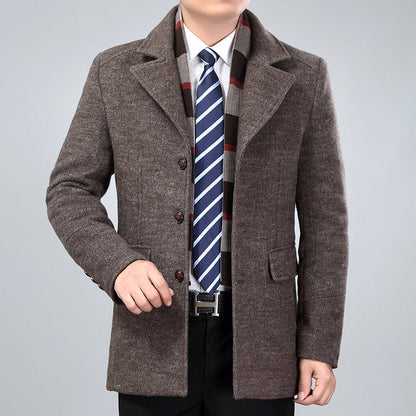 Men's Mid-Length Wool-Blend Trench Coat – product image 5