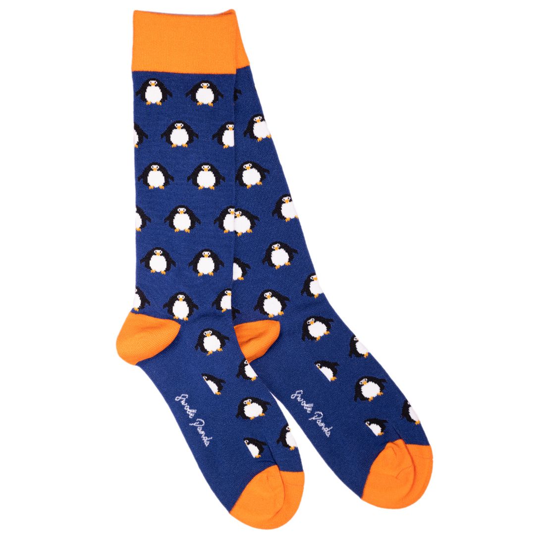 Navy Penguin Bamboo Socks – product image 1