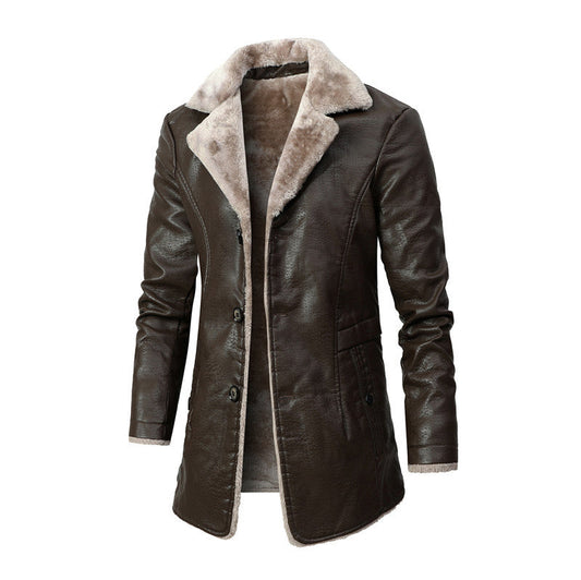 Men's Fleece-Lined Lapel Jacket – product image 2
