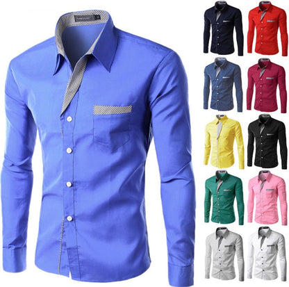 Men's Simple Long-Sleeve Shirt – product image 1