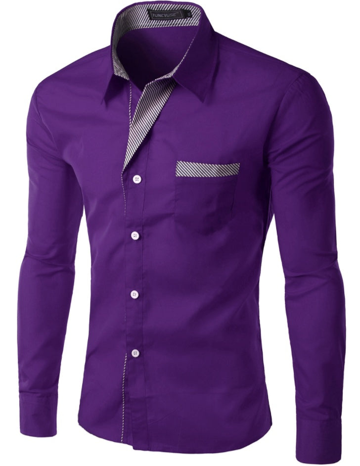 Men's Simple Long-Sleeve Shirt – product image 16