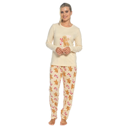 Daisy Dreamer Women's Cotton Pyjama Set With Elasticated Patterned Bottoms Super Soft Cosy Sleepwear - product image 14 of 14